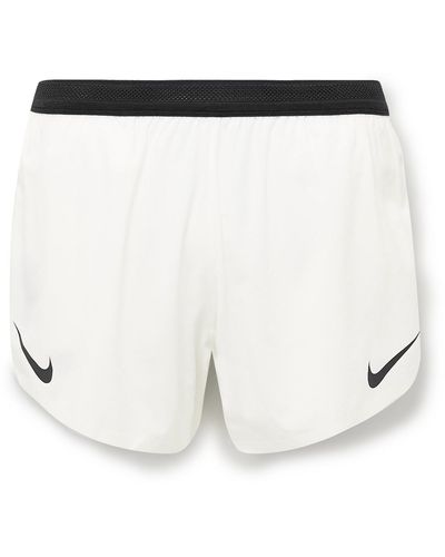 Nike Aeroswift Slim-fit Dri-fit Adv Shorts - White