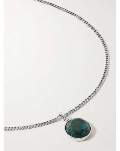 Isabel Marant Alto Silver-tone Turquoise Pendant Necklace - Natural