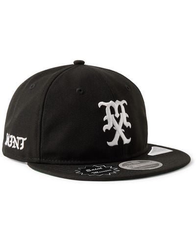 SAINT Mxxxxxx New Era Logo-embroidered Twill Baseball Cap - Black