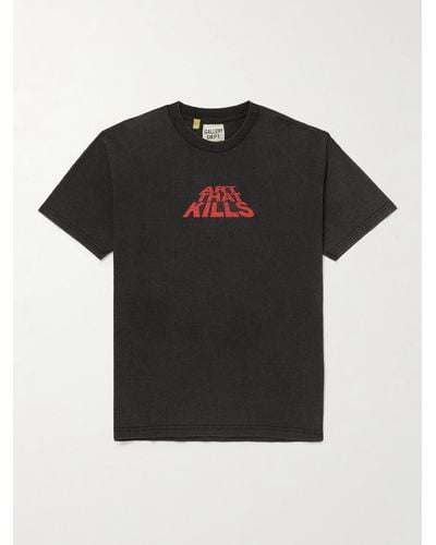 GALLERY DEPT. Atk Printed Cotton-jersey T-shirt - Black
