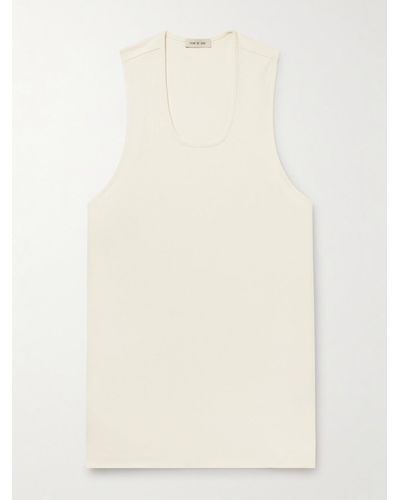 Fear Of God Cotton-jersey Tank Top - Natural