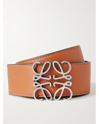 Loewe 4cm Reversible Leather Belt - Brown