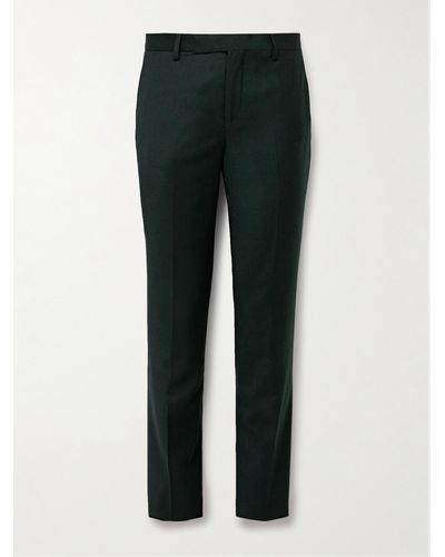 Paul Smith Slim-fit Wool And Cashmere-blend Flannel Suit Pants - Black