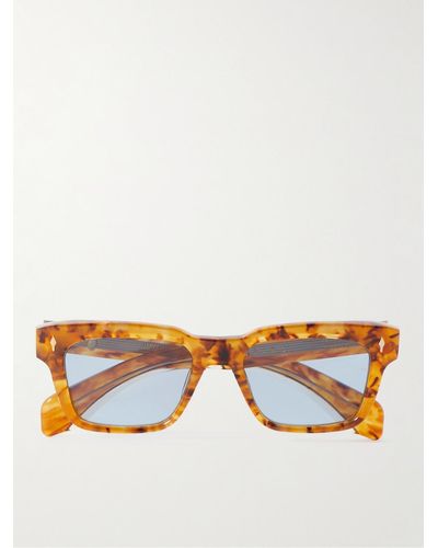 Jacques Marie Mage Molino Vintage D-frame Tortoiseshell Acetate Sunglasses - Brown