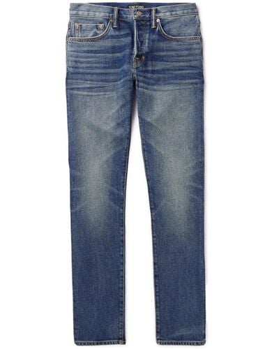 Tom Ford Slim-fit Selvedge Jeans - Blue
