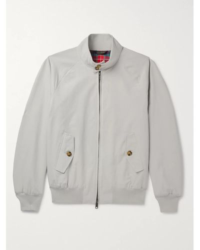 Baracuta G9 Cotton-blend Harrington Jacket - Grey