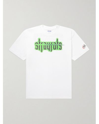 Stray Rats Silence Logo-print Cotton-jersey T-shirt - Green