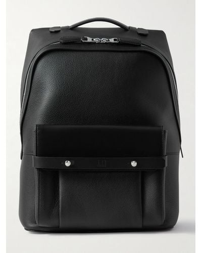 Dunhill 1893 Harness Full-grain Leather Backpack - Black