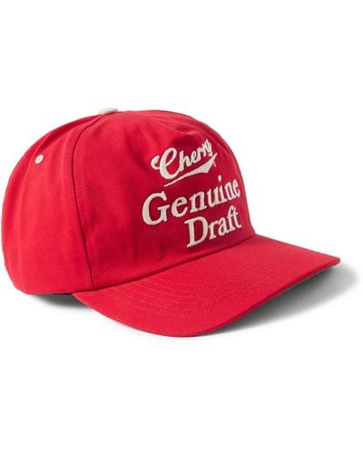 CHERRY LA Logo-embroidered Two-tone Cotton-twill Baseball Cap