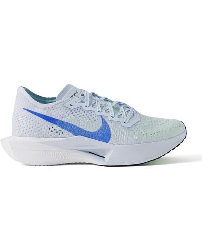 Nike Zoomx Vaporfly 3 Flyknit Running Sneakers - Blue