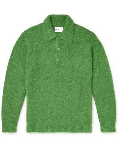 NN07 Throwing Fits Alfie 6512 Alpaca-blend Sweater - Green