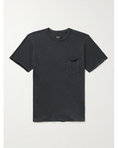 Rag & Bone Miles Organic Cotton-jersey T-shirt - Black