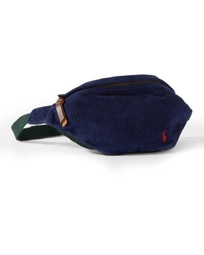 Polo Ralph Lauren Colour-block Corduroy Belt Bag - Blue