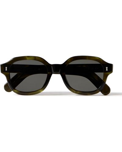 MR P. Cubitts Leirum Round-frame Acetate Sunglasses - Black