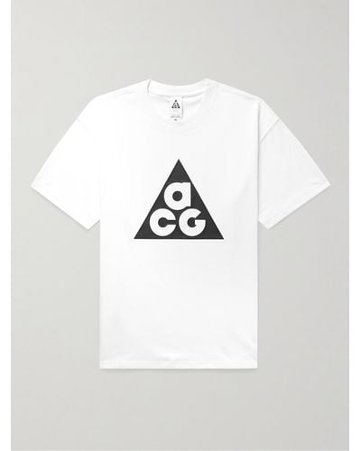 Nike T-shirt in jersey con logo ACG - Bianco