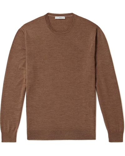 MR P. Merino Wool Sweater - Brown