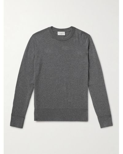 Officine Generale Nilo Cotton Sweater - Grey