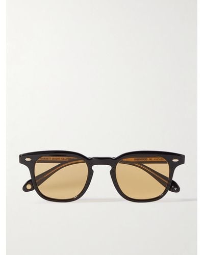 Garrett Leight Sherwood D-frame Acetate Sunglasses - Natural