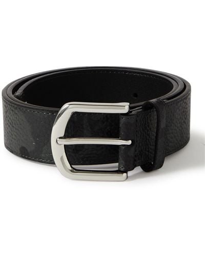 G/FORE 4cm Camouflage-print Full-grain Leather Belt - Black