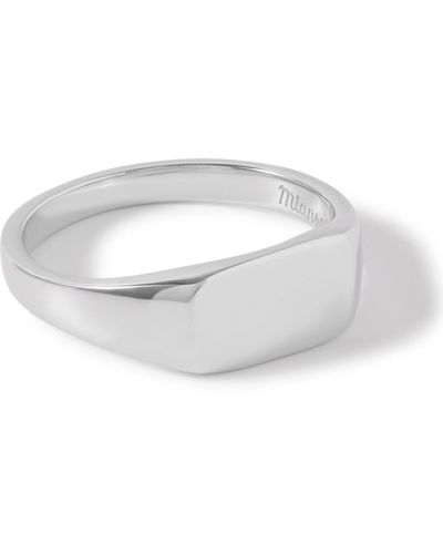 Miansai Arden Silver Ring - White