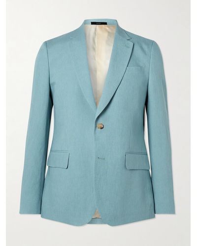 Paul Smith Soho Linen Suit Jacket - Blue