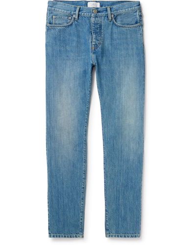 MR P. Slim-fit Organic Selvedge Jeans - Blue
