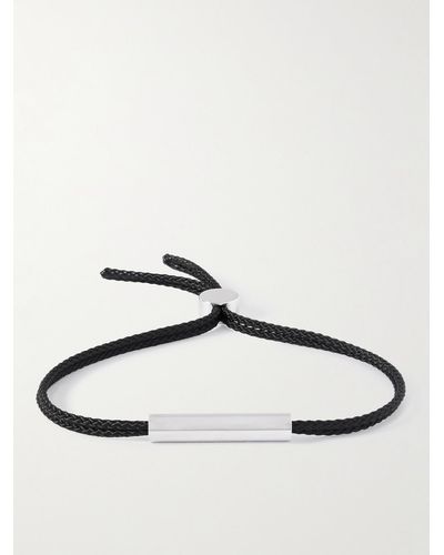 Alice Made This Charlie Rhodium-plated And Cord Bracelet - Metallic
