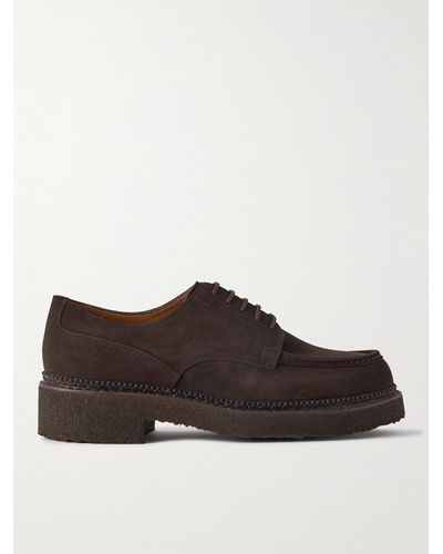 J.M. Weston Eugene Suede Derby Shoes - Brown