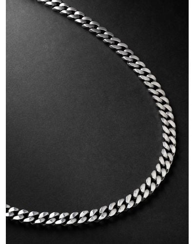 SHAY White Gold Chain Necklace - Black