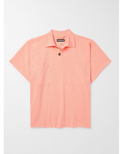 Monitaly Cotton Polo Shirt - Pink