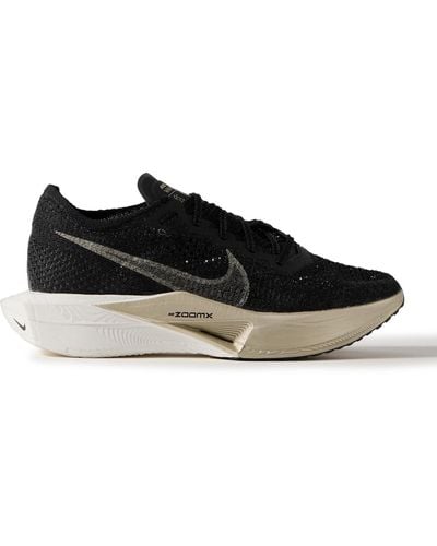 Nike Zoomx Vaporfly 3 Flyknit Running Sneakers - Black