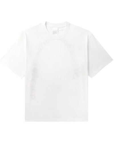 Stockholm Surfboard Club Logo-print Organic Cotton-jersey T-shirt - White