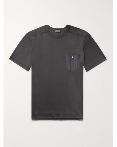 Zimmerli Cotton And Modal-blend Pyjama T-shirt - Black