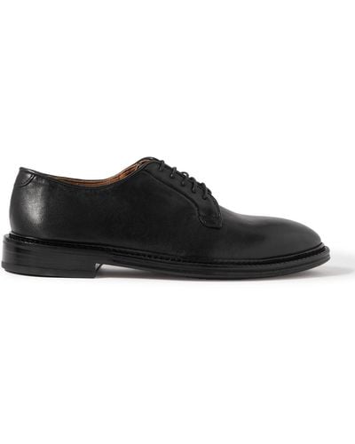 MR P. Lucien Leather Derby Shoes - Black