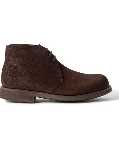 George Cleverley Jacob Full-grain Suede Chukka Boots - Brown