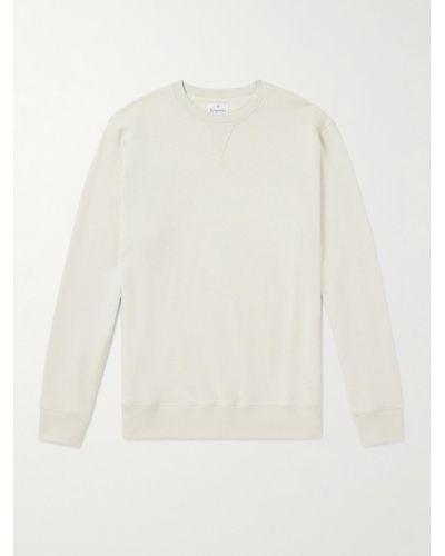 Kingsman Cotton And Cashmere-blend Jersey Sweatshirt - White