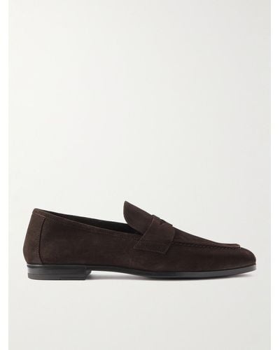 Tom Ford Suede Loafers - Brown