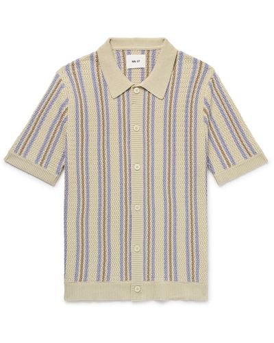 NN07 Jackie 6636 Striped Organic Cotton Shirt - White