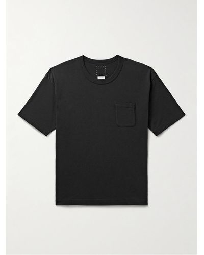 Visvim Jumbo Sea Island Cotton-jersey T-shirt - Black