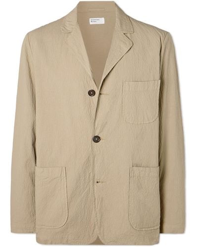 Universal Works Cotton-blend Seersucker Jacket - Natural