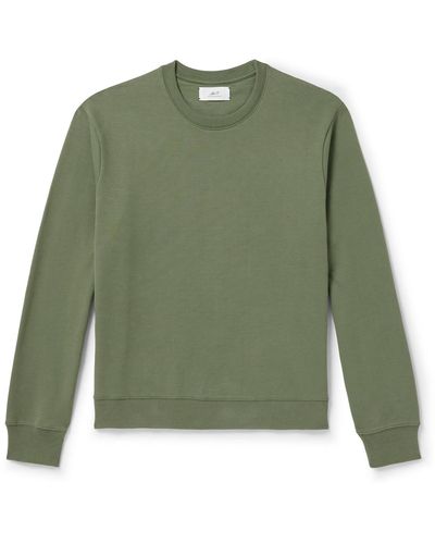 MR P. Cotton-blend Jersey Sweatshirt - Green