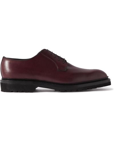 George Cleverley Archie Leather Derby Shoes - Brown