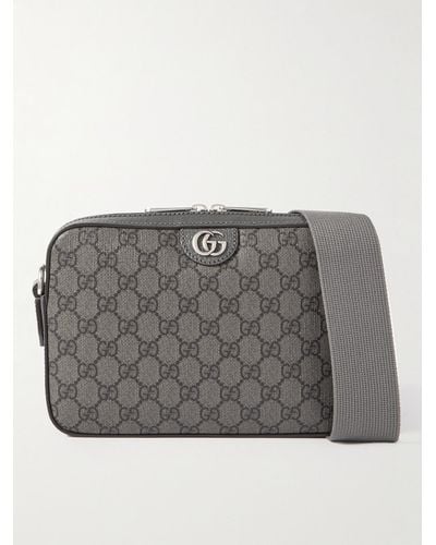 Gucci Gg Supreme Ophidia Cross-body Bag - Grey