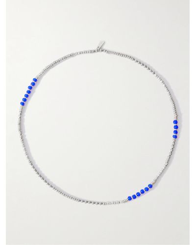 Paul Smith Silver-tone And Enamel Beaded Necklace - Natural