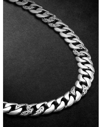 John Hardy Classic Chain Silver Necklace - Black