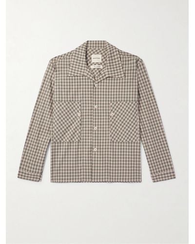 Nicholas Daley Gingham Cotton Shirt - Natural