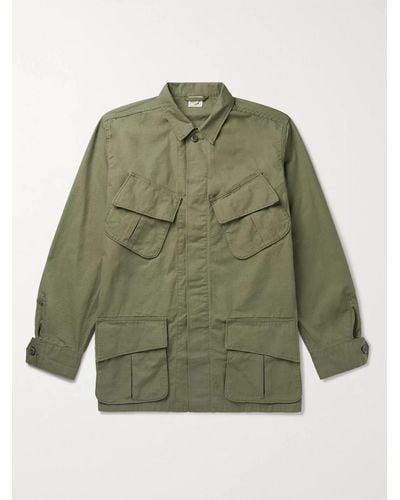 Orslow Field jacket in cotone ripstop - Verde