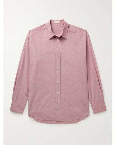 The Row Miller Cotton-poplin Shirt - Pink
