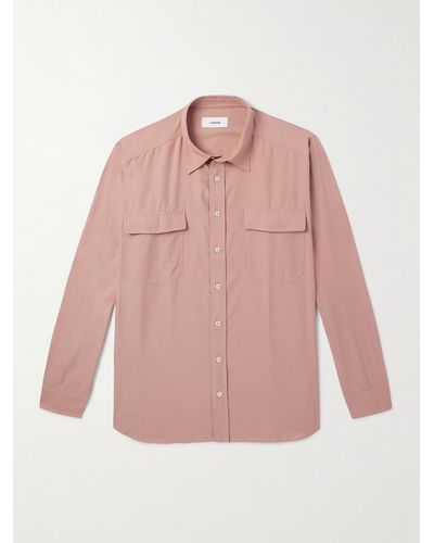Lardini Cotton-twill Shirt - Pink