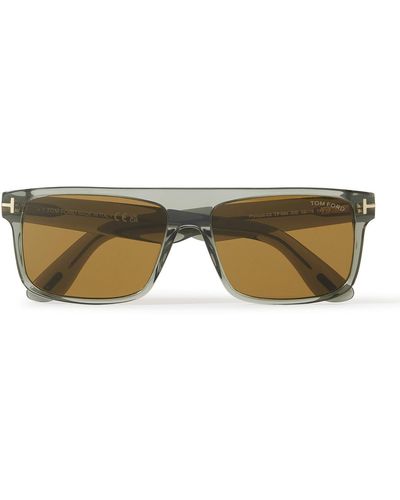Tom Ford Phillipe Square-frame Acetate Sunglasses - Gray